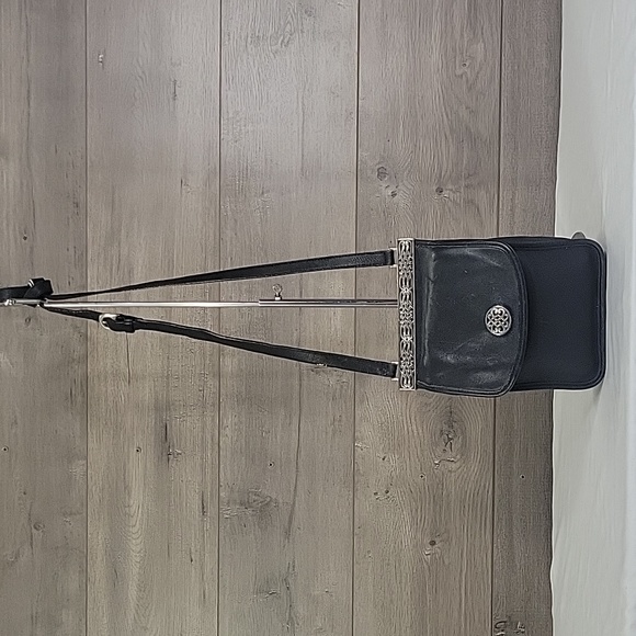 Brighton Handbags - Brighton Black Leather Small Crossbody Shoulder Bag